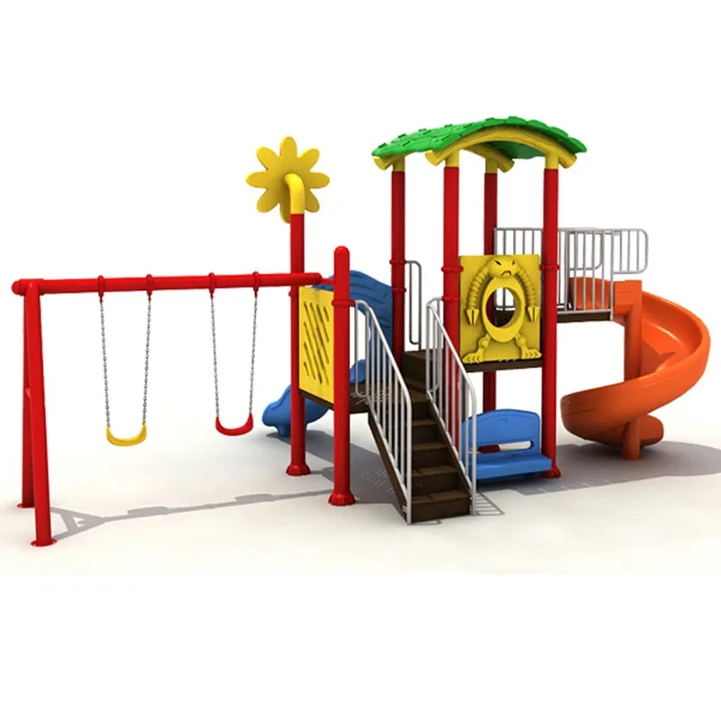 Popular Style  Kids Slide with Swing Amusement Park Facilities Commercial Playground Outdoor