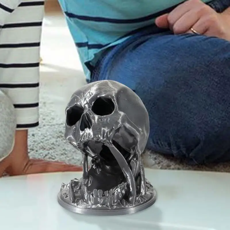 Dice Tower Skull Realistic Role Playing Dice Tower Halloween Rolling Dice Retro Skeleton Dice Tower Ornament Halloween Desktop