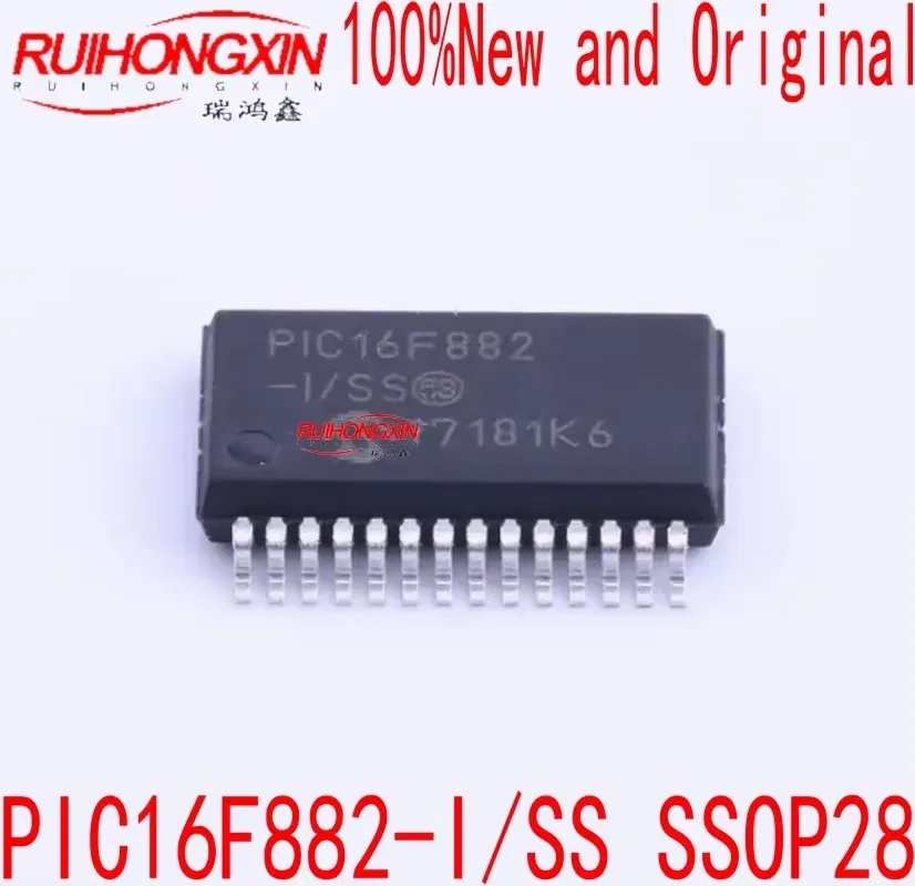 PIC16F882 PIC16F882-I/SS SSOP28 dense pin package embedded MCU microcontroller chip