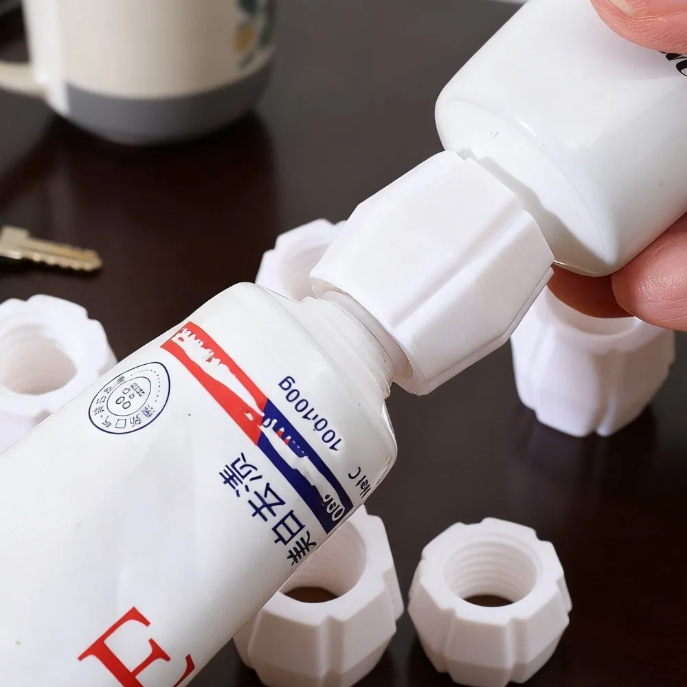 Reusable Toothpaste Tube Converter Easy Dispensing Toothpaste Refill Adapter Portable Squeezer Practical Bathroom Travel Tools