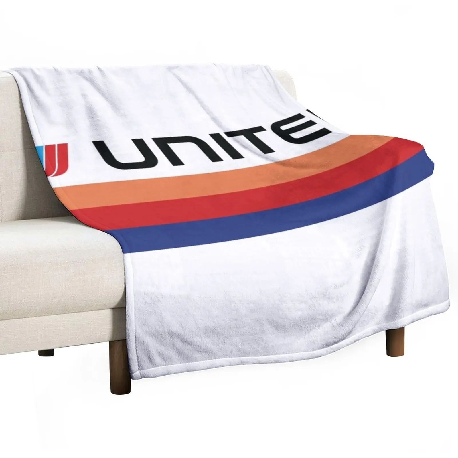 

United Airlines Saul Bass Livery Throw Blanket Decorative Throw Blanket Cute Blanket Quilt Blanket