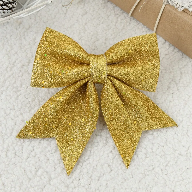 20cm Large Bows Christmas Tree Bowknot Ornaments Gift Present Party Xmas Decoration Christmas Holiday Indoor Outdoor Decorations