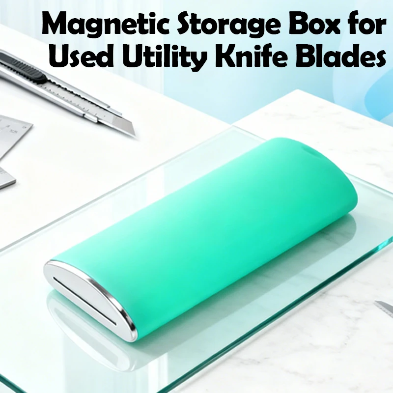 Vinyl Cutter Tools Storage Tinting Film Sticker Cut Tool Can Professional Trash Blades Disposer Knife Waste Damaged Storage Box