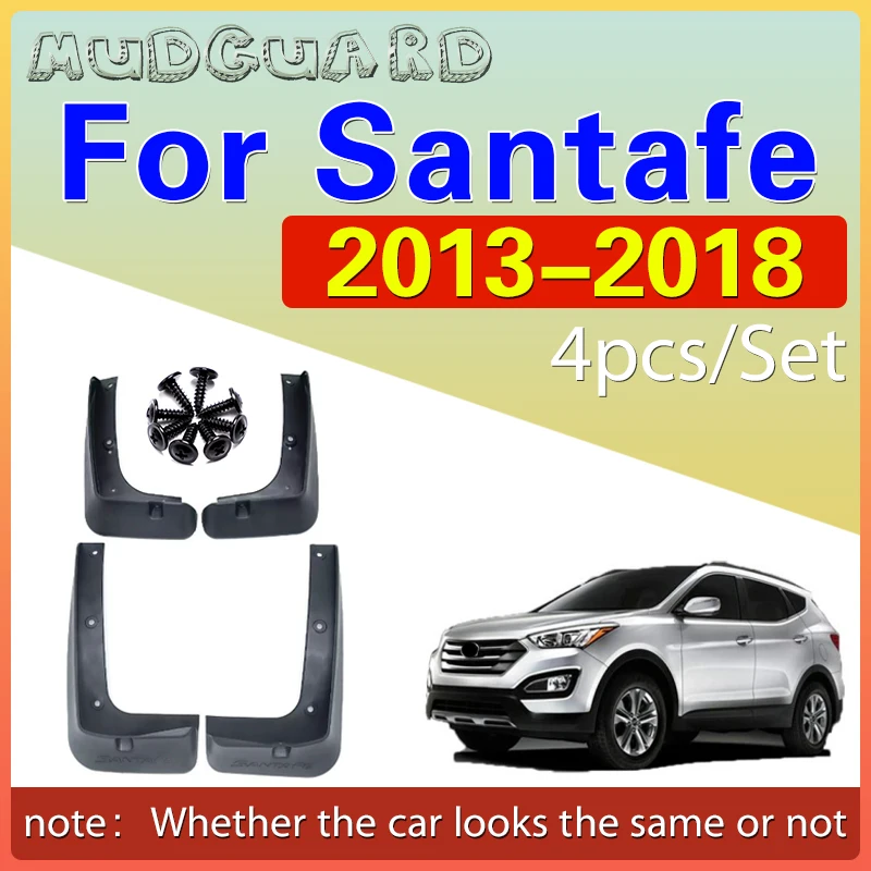 

For Hyundai Santa Fe LX ix45 2013 2014 2015 2016 2017 2018 Fender Mudguard Mud Flaps Guard Splash Flap Mudguards Car Accessories