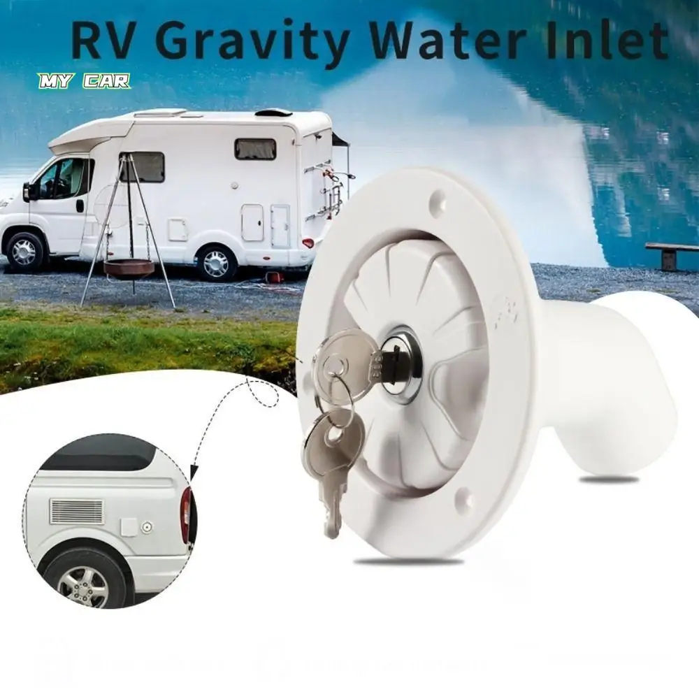 

Белый/черный гравитационный впуск для воды, запираемый наполнитель для воды RV 78 мм, прочный наполнитель для впуска воды из АБС-пластика, прочный заполняющий люк для лодки