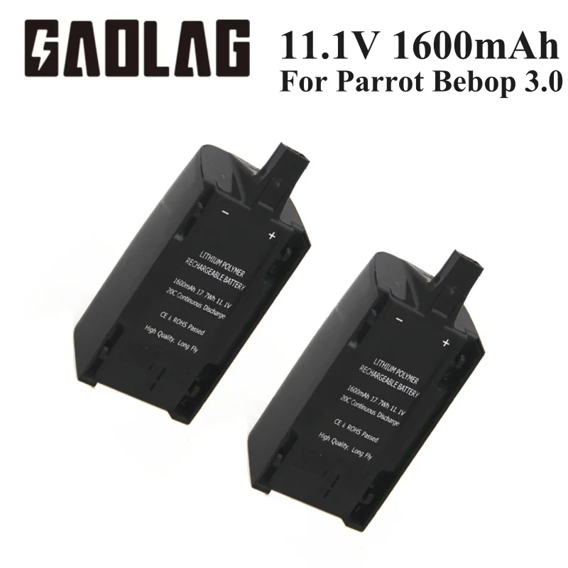 11.1V 1600mah lipo powerful Battery Batteries Cells for Parrot Bebop Drone 3.battery for Parrot Helicopter Replacement Battery