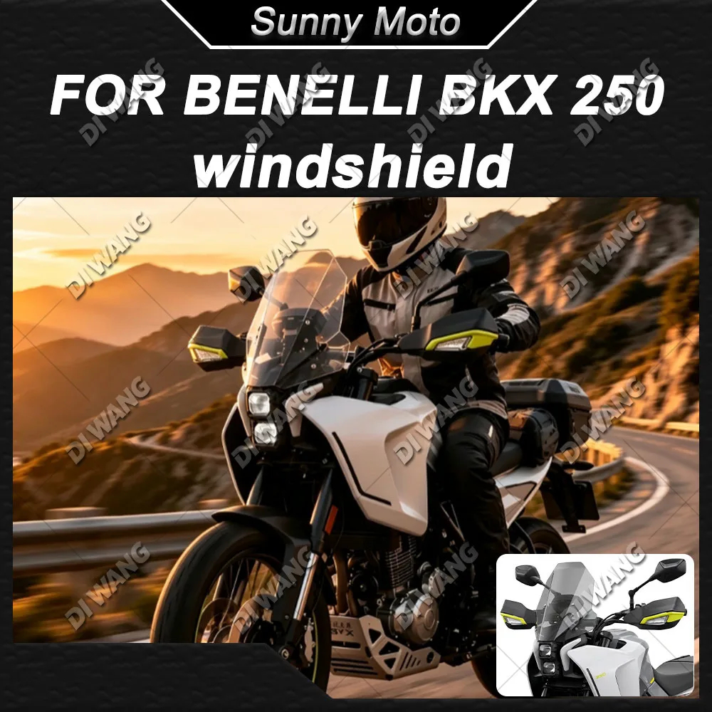 For Benelli BKX250 Motorcycle Heightened Windshield Modified Front Windscreen Chest Protector Wind Deflector Accessories