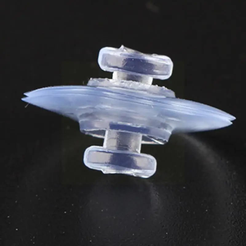 10pcs 30mm Mushroom Head Sucker Fish Tank Transparent Aquarium Perforated Suction Cups Holder Rubber Gadget Plastic Practic Q4Q4