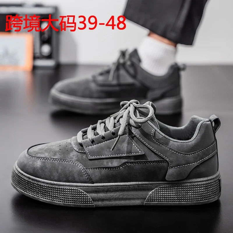 

New Fashion Men's Sports Shoes Casual PU Sneakers Outdoor Running Jogging Shoes Non-Slip Male Footwear