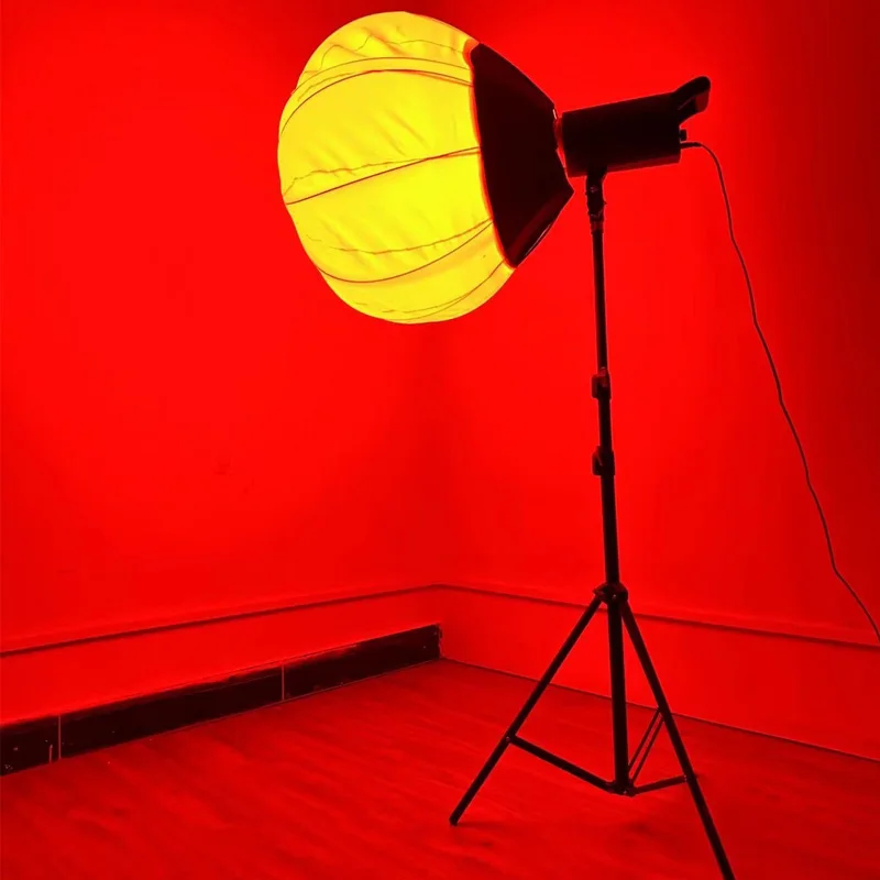 RGB Bowens Mount Softbox Remote Control 100W Lamp Globe Lantern Ball Diffuser Ring Soft Light ModifierFilm-Making Video Shoot