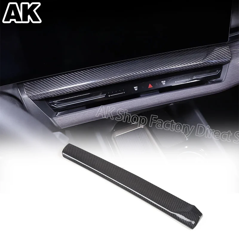 

For BMW 5 Series G60 2024+ Real Carbon Fiber Car Center Control Navigation Screen Lower Panel Decorative Cover Car Accessories