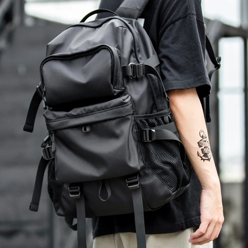 classic backpack with leather on bottom For Men | 16