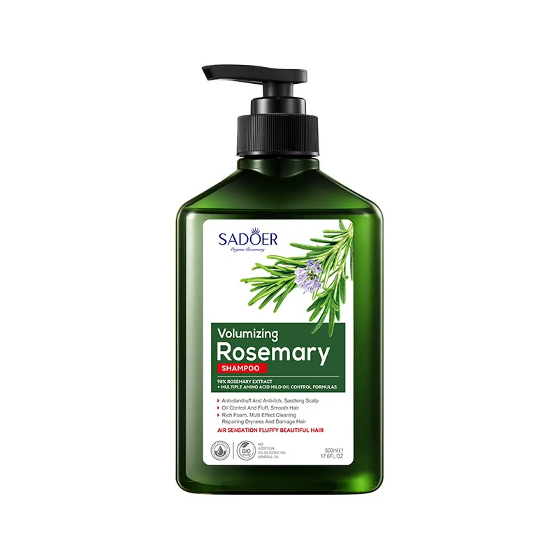 SADOER Rosemary Anti-dandruff, Oil-control, Fluffy and Softening Shampoo, Cleansing Shampoo