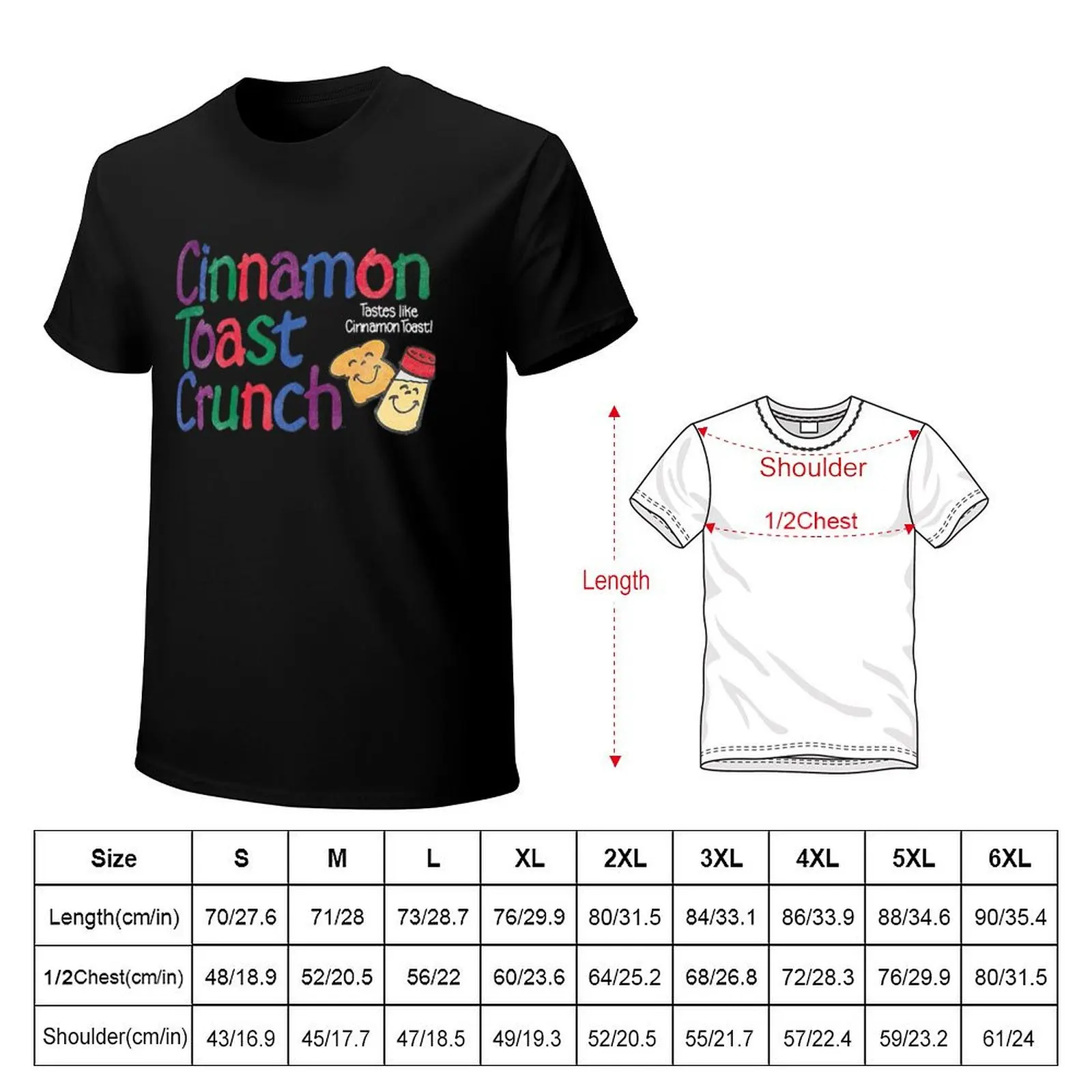 Cinnamon Toast Crunch T-Shirt Breathable Basic Cotton T-Shirt