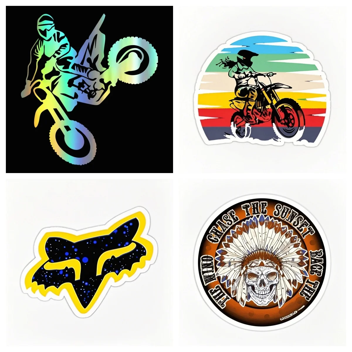 

Fly Motocross Vinyl Decal Sticker Car Window Resistant Die Cut Sport Vinyl Decals car sticker Laptop stickers