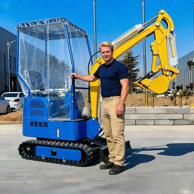 

0.8Ton mini excavator kubota engine Epa/Euro 5 Europe Multifunctional Construction mini digger diesel tools