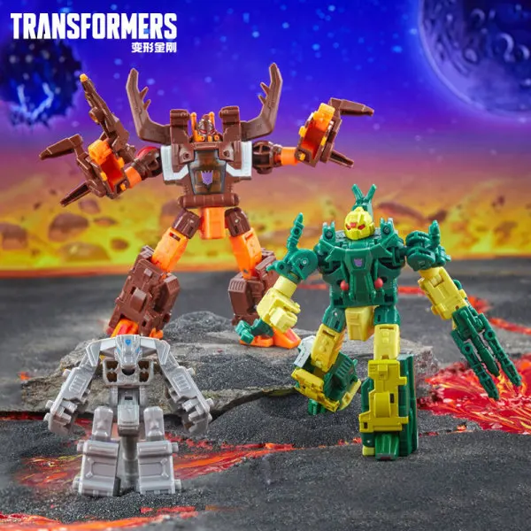 

Transformers Toy Legacy United Doom N Destruction Collection Mayhem Attack Squad Chop Shop & Barrage Action Figure 3-Pack