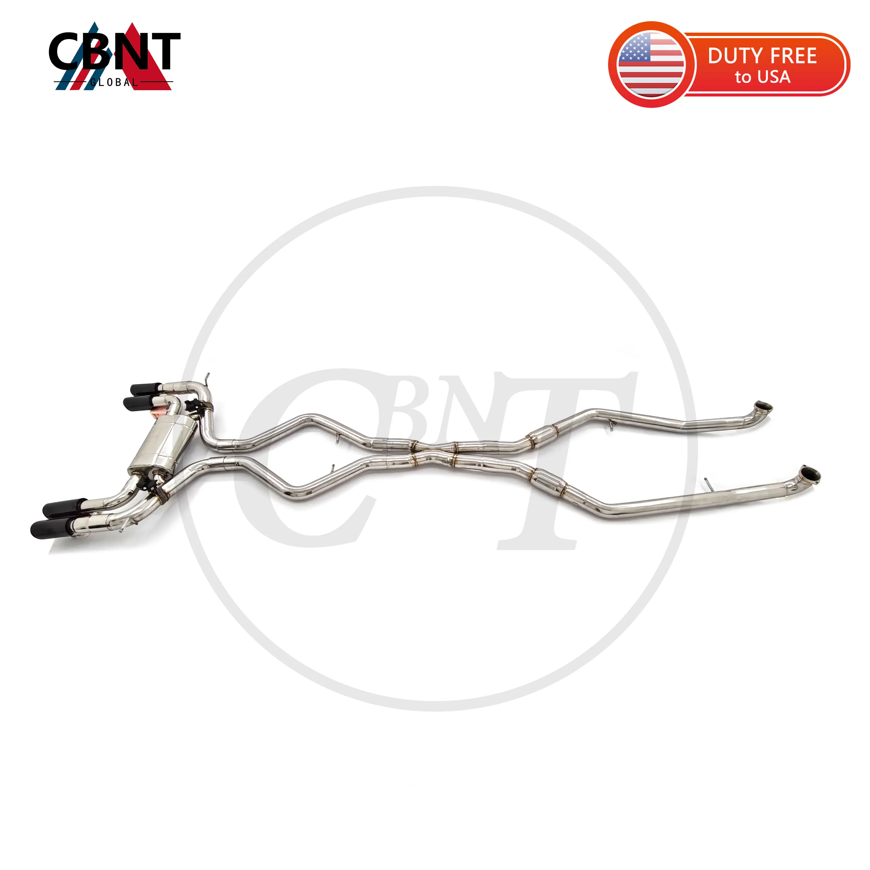 

CBNT Exhaust System Valvetronic Catback for BMW E70 E71 X5M X6M 4.4T SS304 High Performance Exhaust Pipe with Valve Muffler