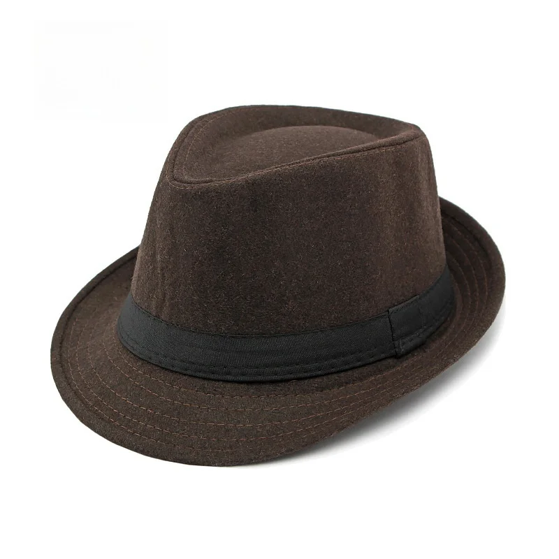 Neue männer Hüte Fedoras Top Jazz Hut Eimer Bowler Hüte Chapeau Hüte Fedora Hut Frauen Schwarz Hut Hochzeit Hut caps – Detail 4