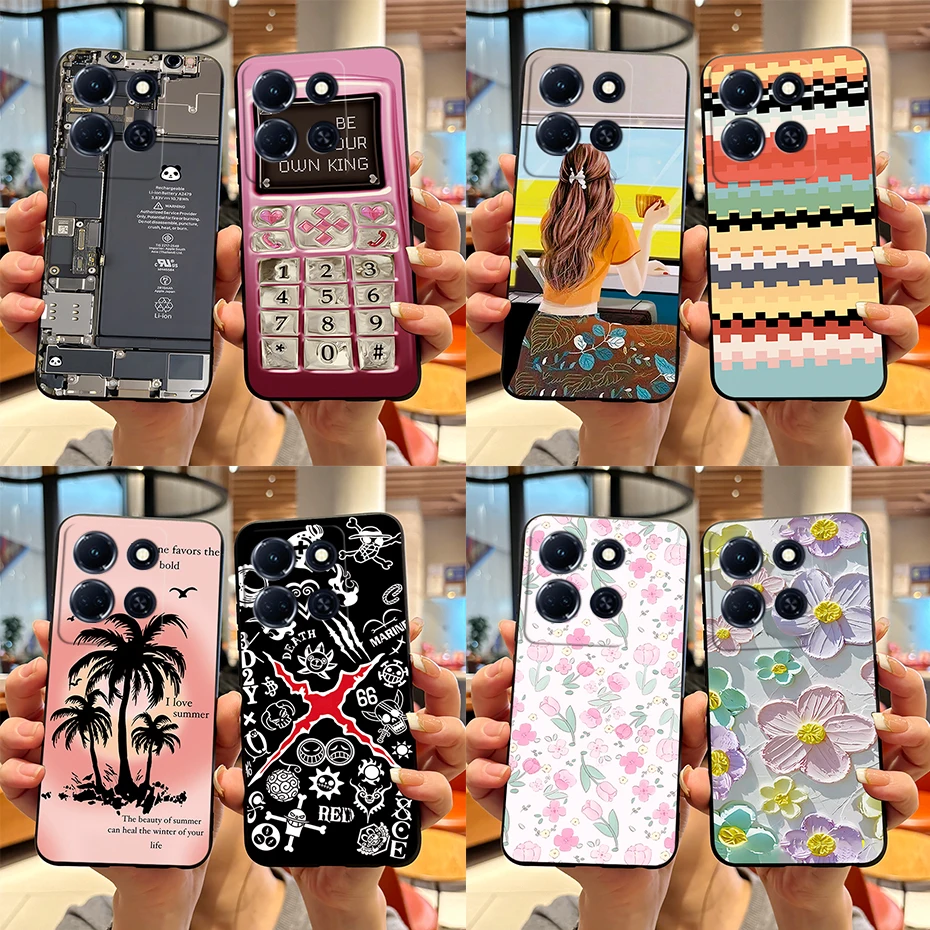 For Infinix Note 30i Case X6716 Fashion Back Cover Soft Silicone Phone Case For Infinix Note 30 Pro Note30 Note30i 4G 5G Bumper