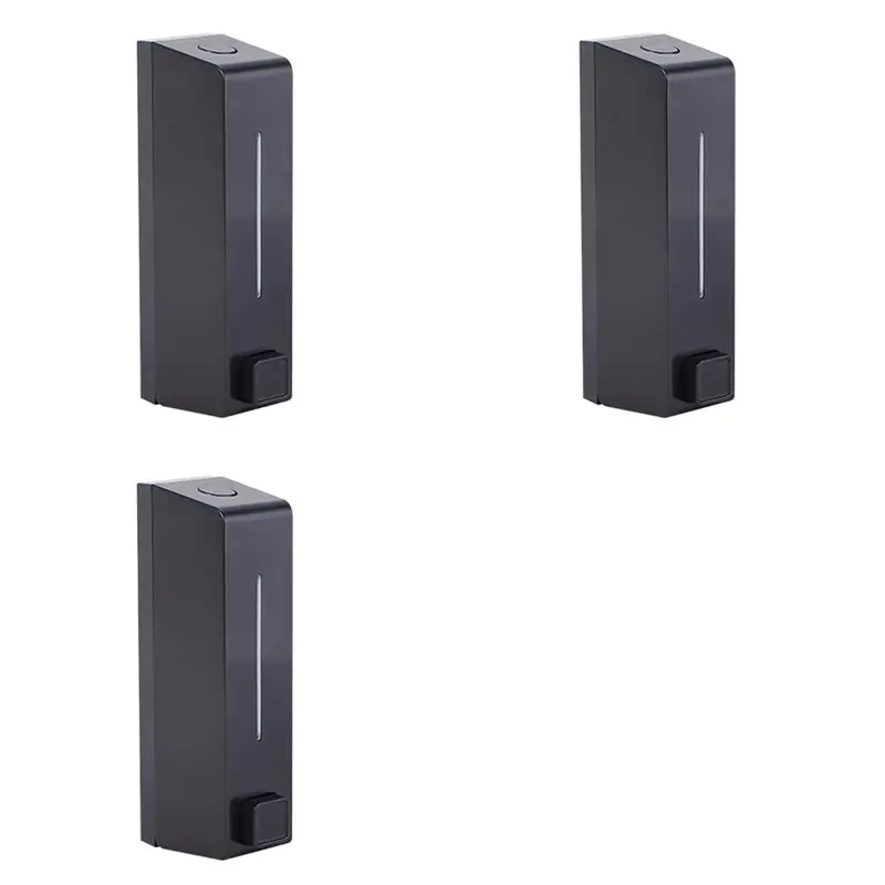 

ABGH-3X Wall Mounted Manual Soap Dispenser, Liquid Hand Soap Container For Bathroom, Toilet, Hotel, Commercial Use