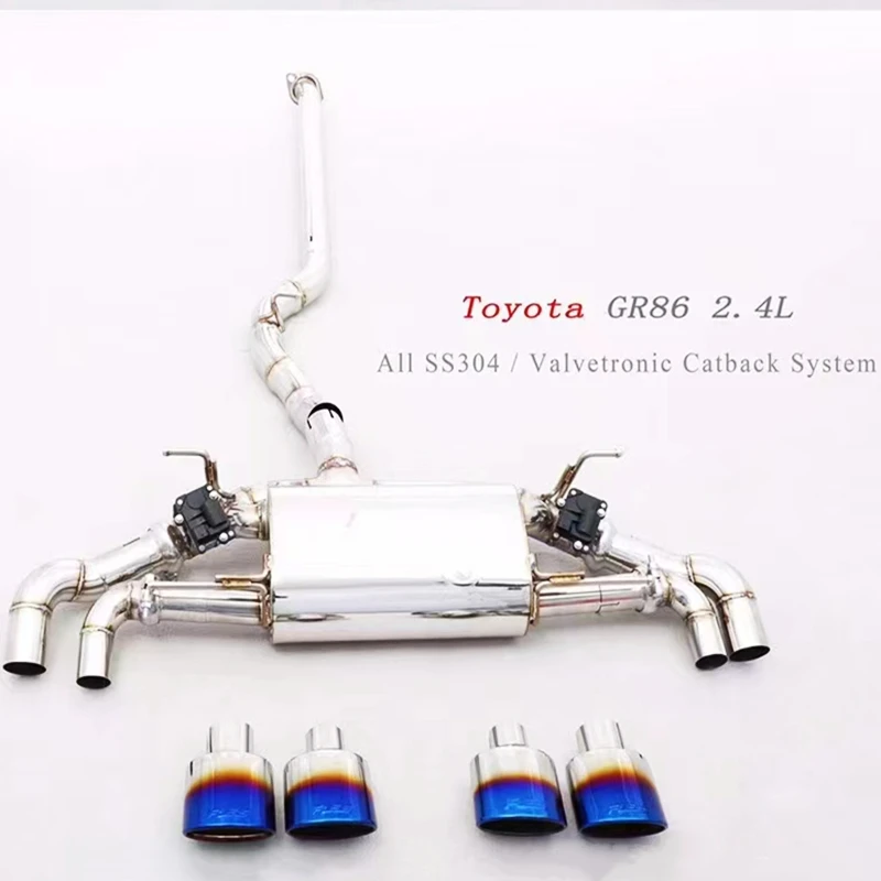 RES Catback Exhaust System for Toyota GR86 Car Stainless steel  /Titanium alloy Acoustical Damper Exhaust Pipe downpipe