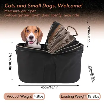 8 best sales سلة دراجة للكلاب - №3