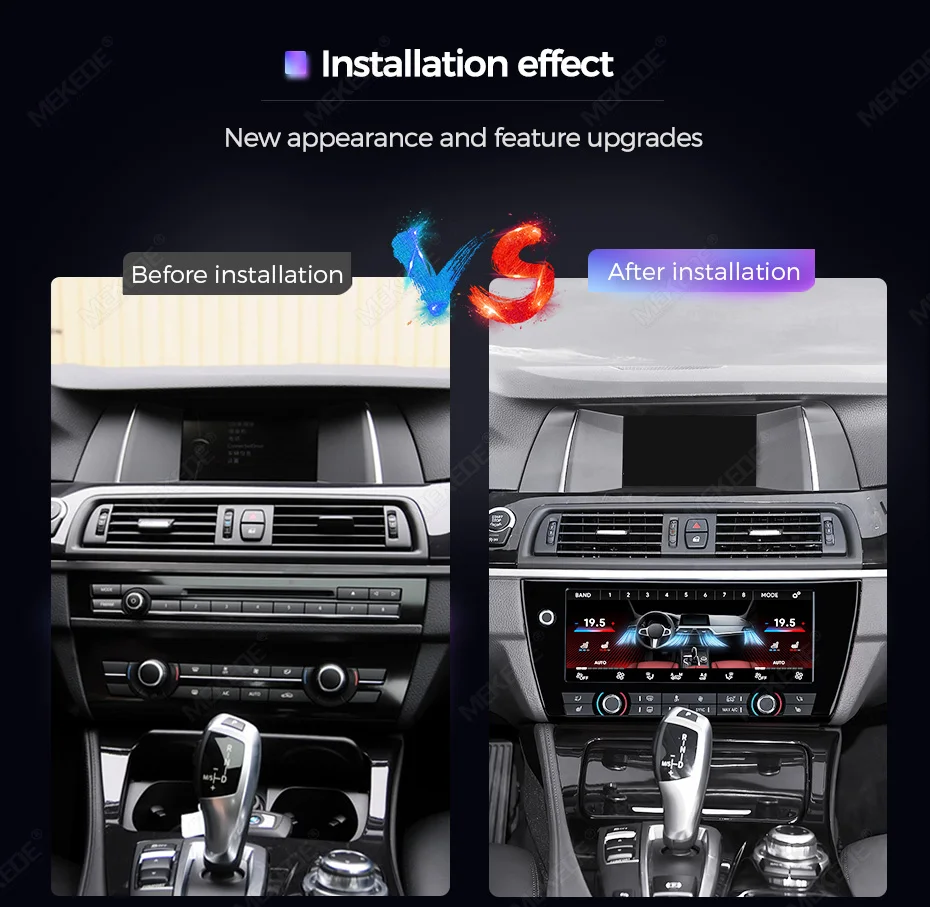 MEKEDE 10,25 Zoll Klimaanlage Bildschirm Für BMW 5er F10 F11 2011-2017 LCD Digital Display Klima Control Touch AC Board – Detail 5