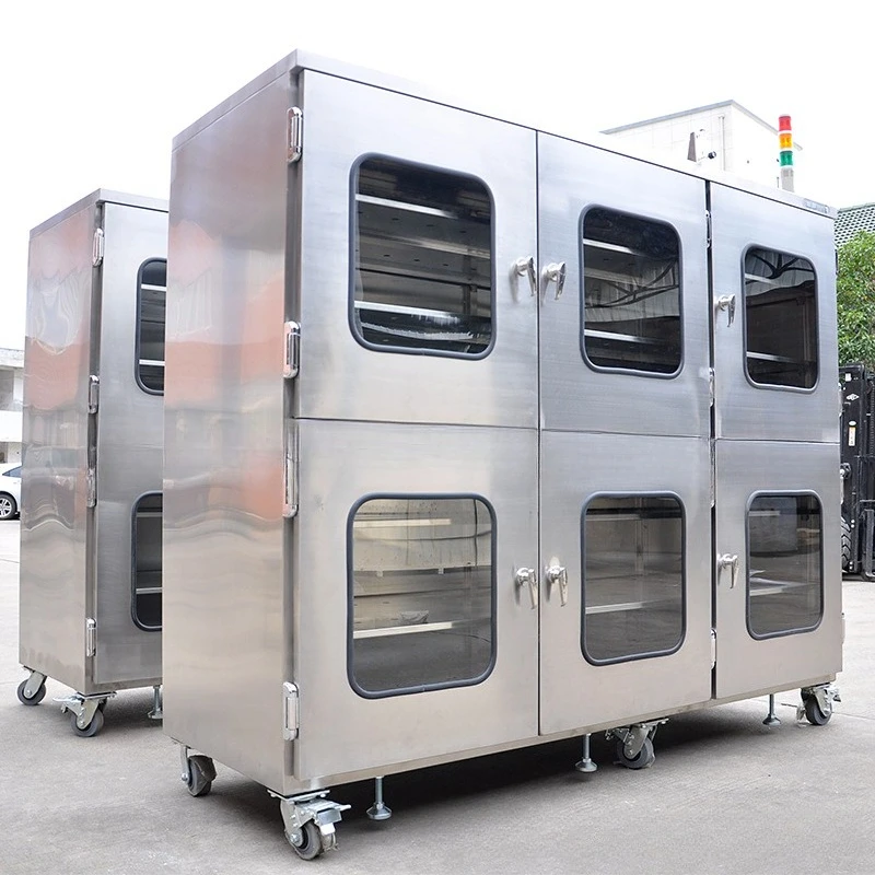 Semiconductor 304 stainless steel nitrogen cabinet with alarm light