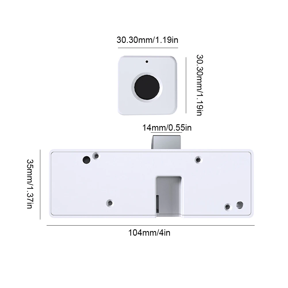 Serrure de confidentialité pour meubles, déverrouillage rapide, serrure d'armoire à empreintes digitales, indicateur lumineux RGB, serrure électrique à empreintes digitales pour tiroir et garde-robe