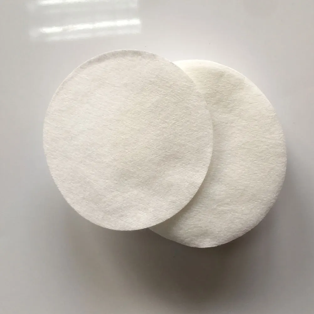 300 قطعة منصات مزيل ماكياج محبوكة 7.5 سنتيمتر الأبيض الجولة المتاح لينة جهاز العناية بالوجه أداة لمسمار الفن ماكياج إزالة الوجه #1