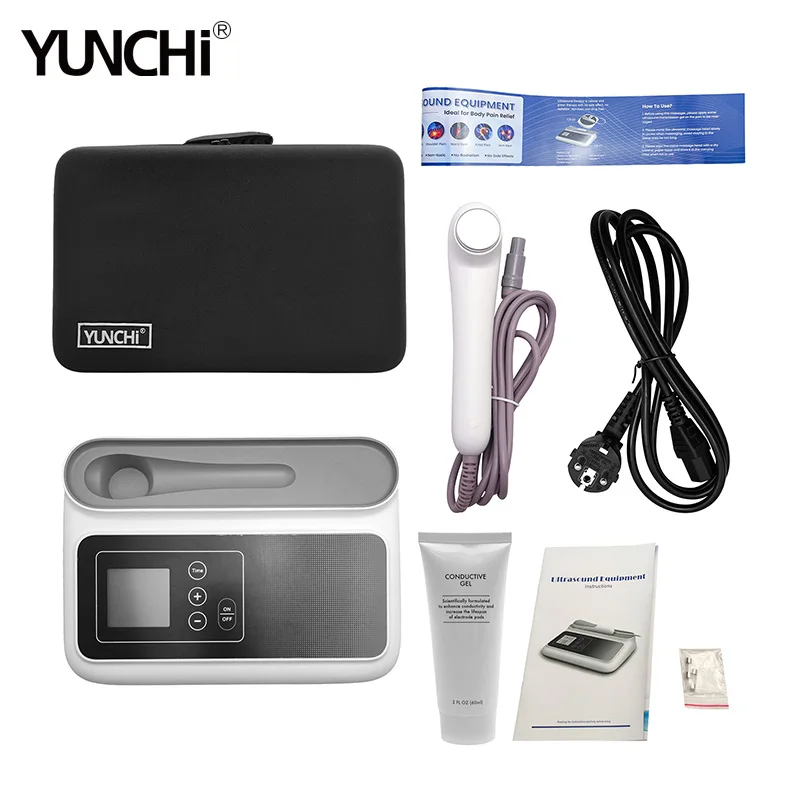 Máquina de Fisioterapia por ultrasonido para músculos y articulaciones, estimulador para alivio del dolor, masaje, instrumento de terapia ultrasónica con bolsa de almacenamiento