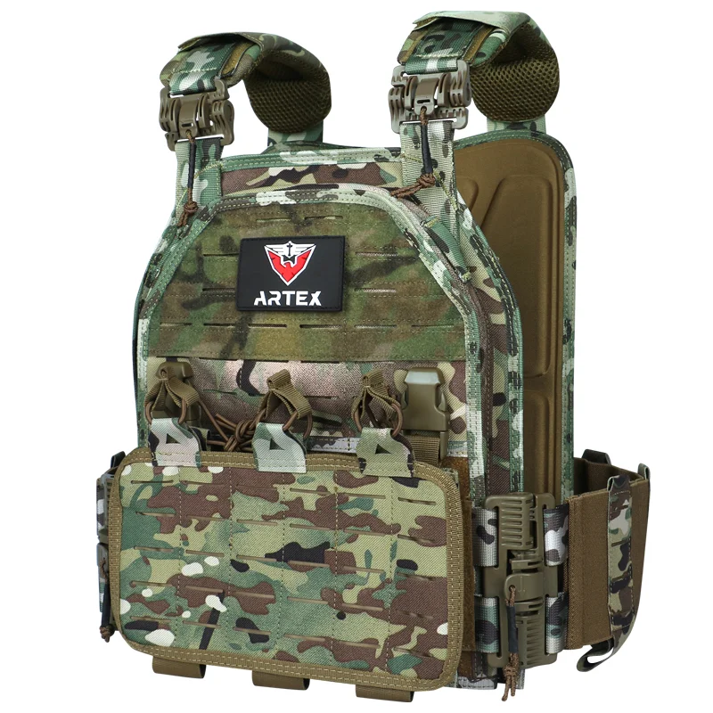 Artex Tactical Vest 6094  Tactical Outdoor Vest for Men 1000D Nylon Quick Release Laser-Cutting Modular Lightweight Vest