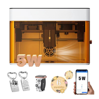 Atomstack P1 Mini Laser Engraving Machine 5W Diode Cutter Portable Desktop Enclosed Laser Engraver CoreXY Dual Motor App Control