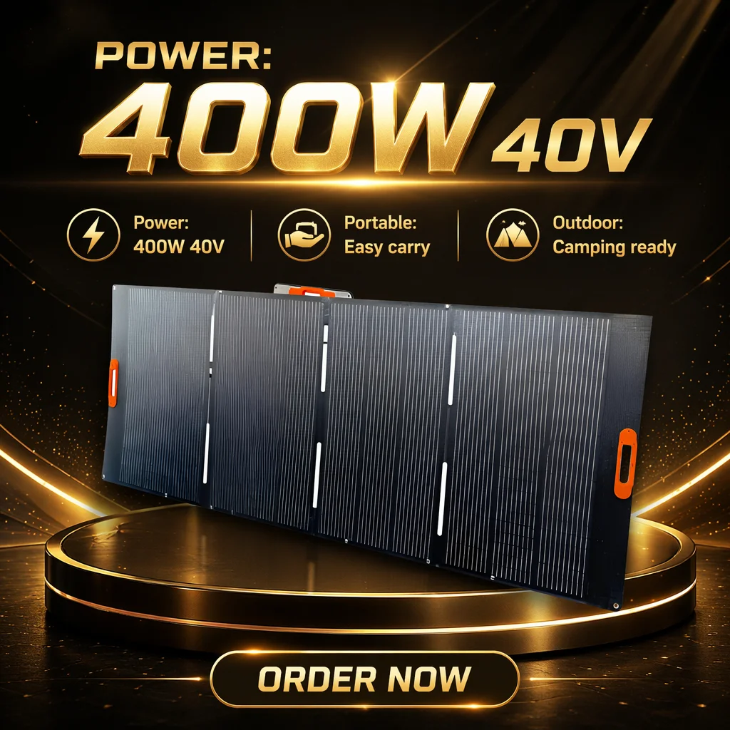 420 420w Ultralight Portable 36v Lightweight Military Foldable Solar Panel Foldable 400 w Eu n Type 400w for Power Station