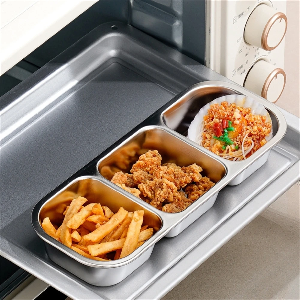 

Portable Food Storage Compartment Snack Box 26.2x10.3x5.5cm 304 Stainless Steel Material Compact Size For Travel