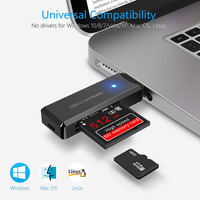 USB3.0 Card Reader Micro SD HC XC TF MIMC RSMMC Memory Card Writer View Adapter Dongle for Computer Laptop Memory Extender