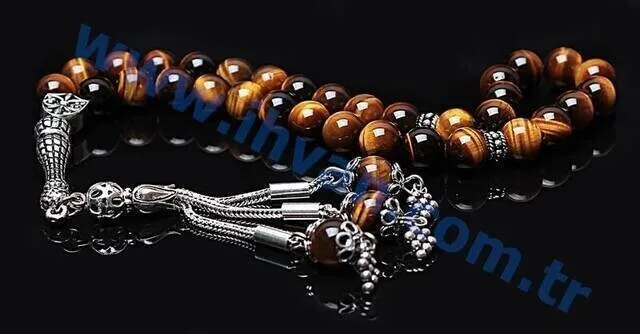 IQRAH Tiger Eye Stone Rosary (925 carat Silver)