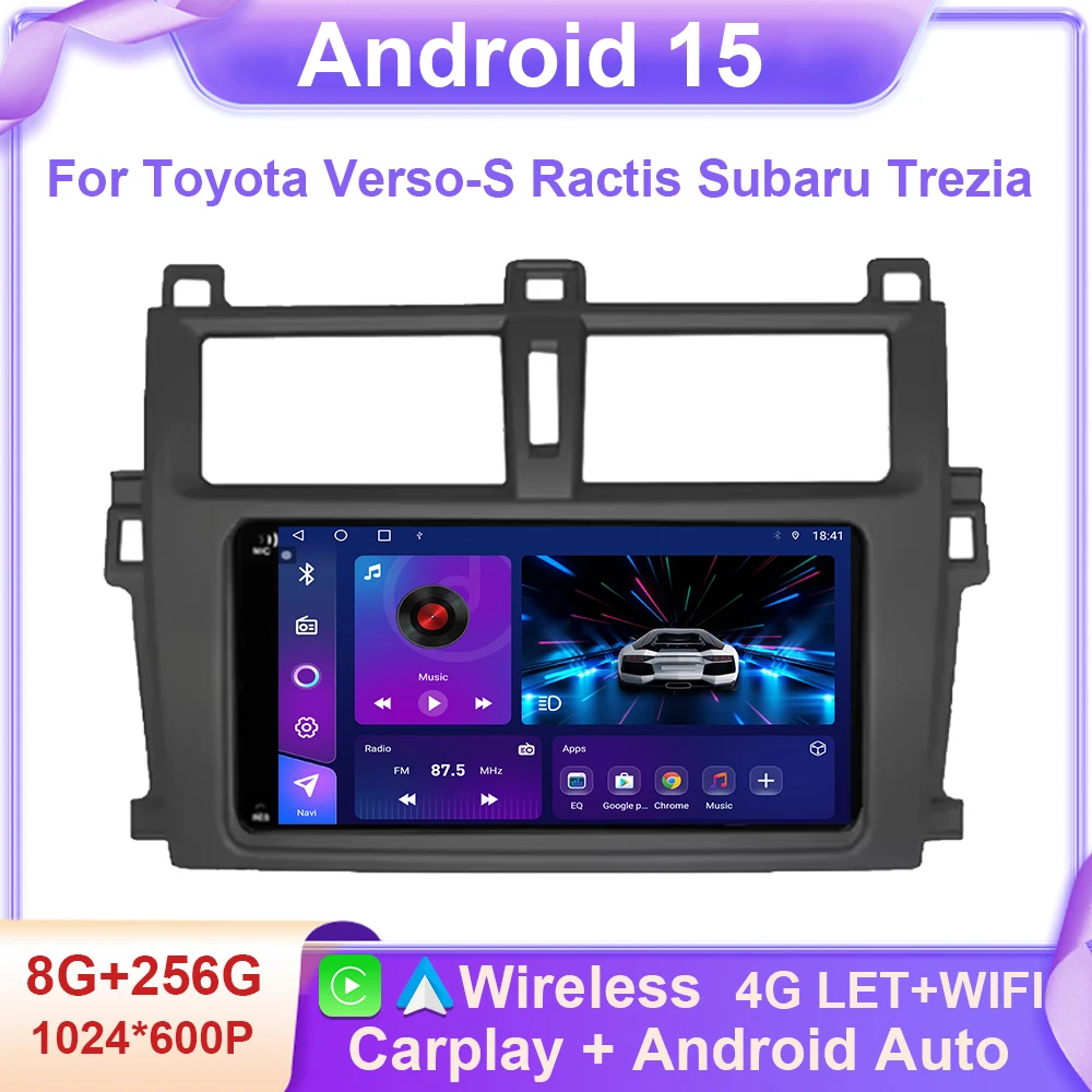

Car Radio Multimedia Video Player For Toyota Verso-S Ractis Subaru Trezia Android Auto Carplay Navigation GPS Stereo Head Unit