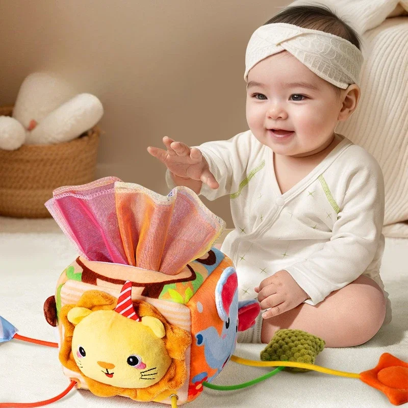 Mainan Gigitan Bayi Baru Lahir, Tempat Tidur Gantung, Mainan Gigitan |   Liontin Kartun Tali Serut |   Hadiah Perkembangan Sensorik Bayi Baru Lahir