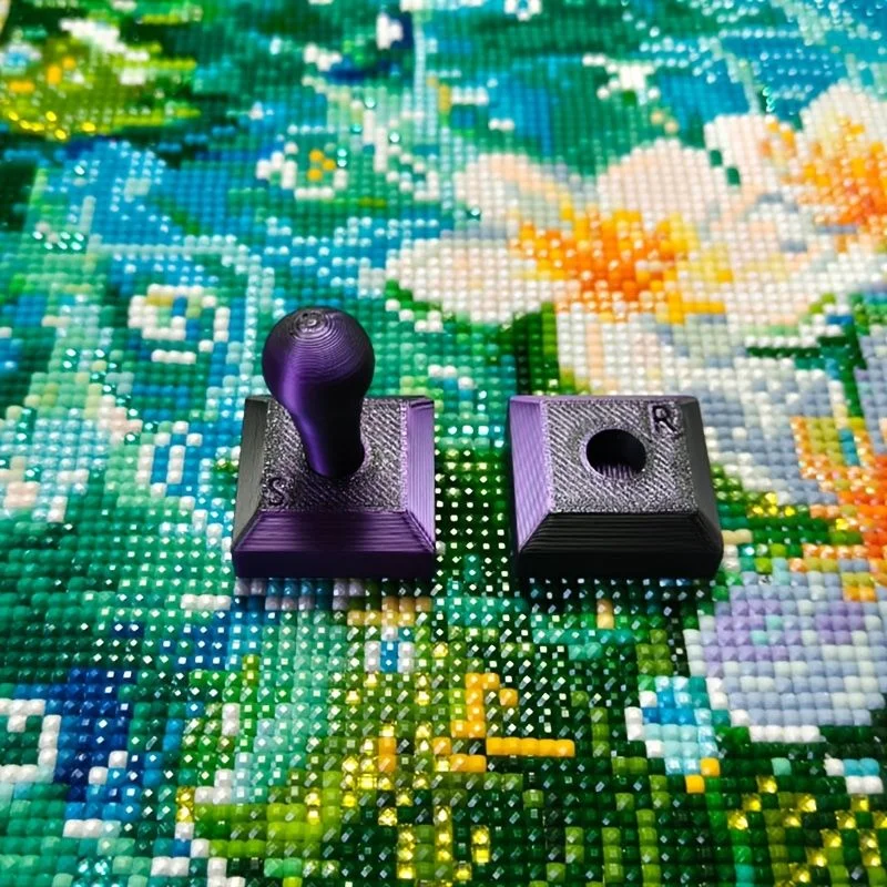 3D-Druck-Prägewalze, Diamant-Punkt-Bohrer, abnehmbare ergonomische Bürste, handgefertigtes mehrfarbiges Diamantmalerei-Werkzeugset – Detail 7
