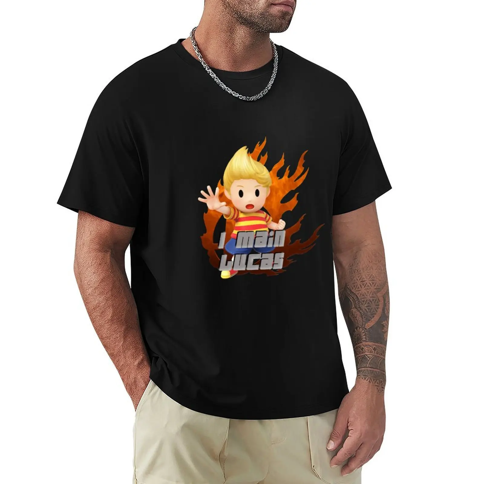 I MAIN LUCAS T-Shirt Basic Breathable Solid Color T-Shirt