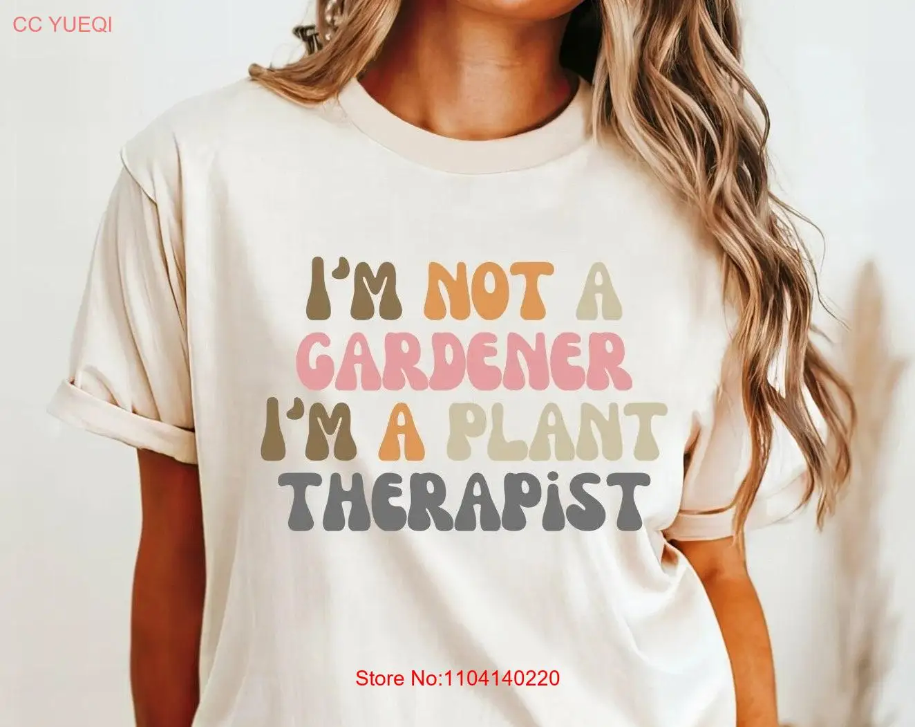 

Garden Lover T Shirt Retro for Gardener Plant TherapisT long or short sleeves