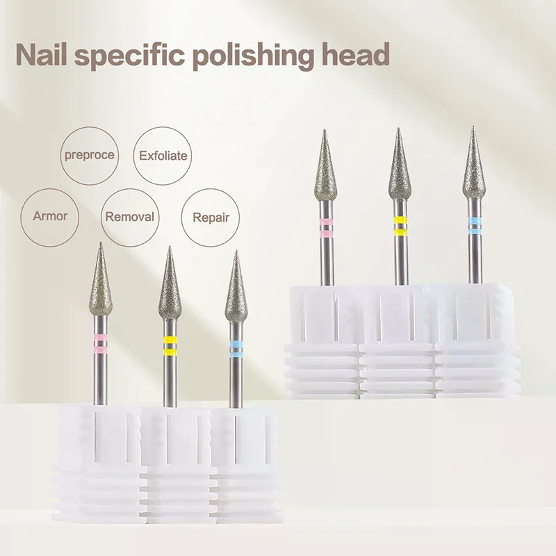 샤프 콘 큐티클 클린 네일 드릴 비트 전문가용 카바이드 비트 젤 폴리쉬 제거용 내구성 있는 매니큐어 도구 네일 테크용