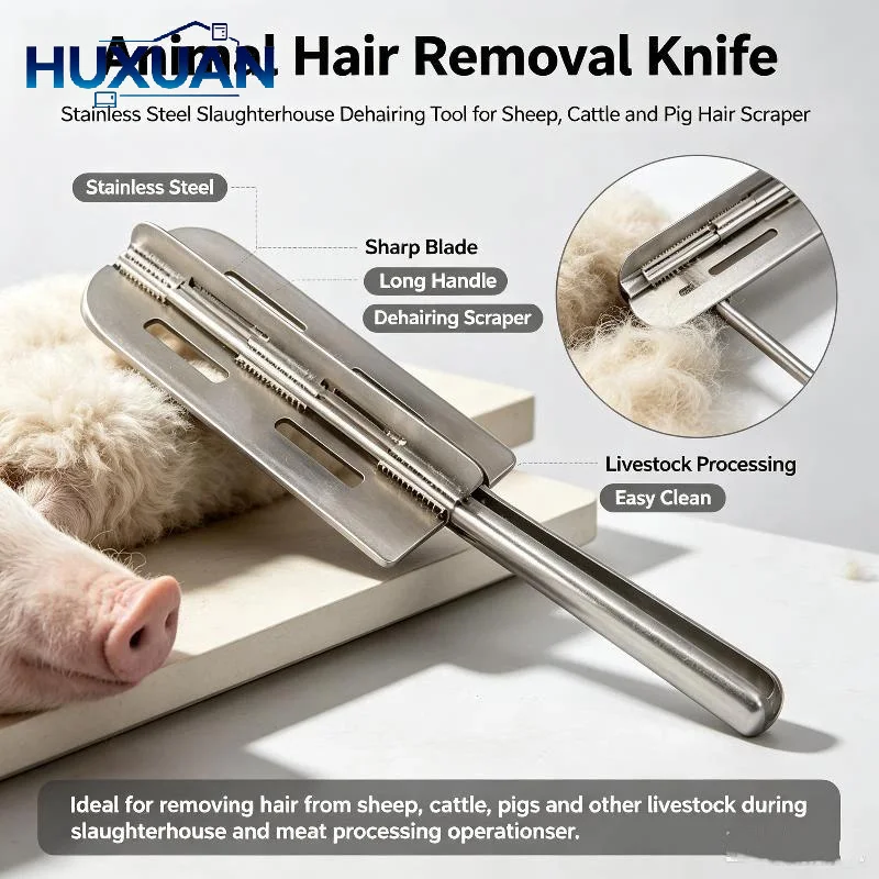 Hog Shaving Drill Attachment Heavy Duty Metal Fast Pig Cattle Hair Removal Tool for Home Slaughter Livestock Processing