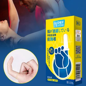 الواقي الذكري القابل لإعادة الاستخدام الإصبع كم المهبل مدلك الإناث الاستمناء G-spot محفز البظر ألعاب الجنس للأزواج أعلى 8 مبيعات البظر لامر - رقم 4