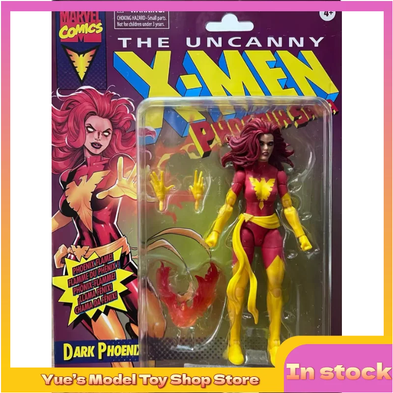 【in-stock】hasbro-marvel-legends-dark-phoenix-qin-6-inch-hanging-card-movable-figure-anime-model-toy-collection-gift