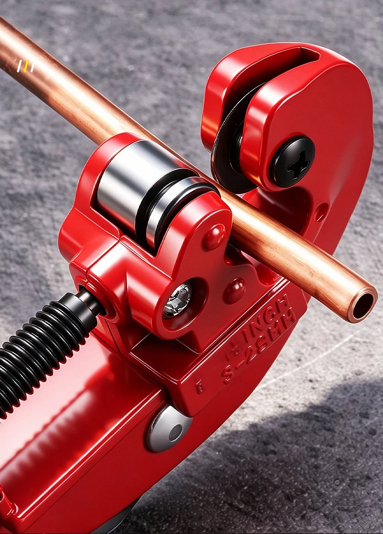 Metrisches 6-15mm, 3/16-5/8 Zoll (Imperial) Rohraufweitungswerkzeug-Set mit Kupfer-, Kunststoff- und Aluminiumrohrschneider und Expander mit Vorrichtung – Detail 6