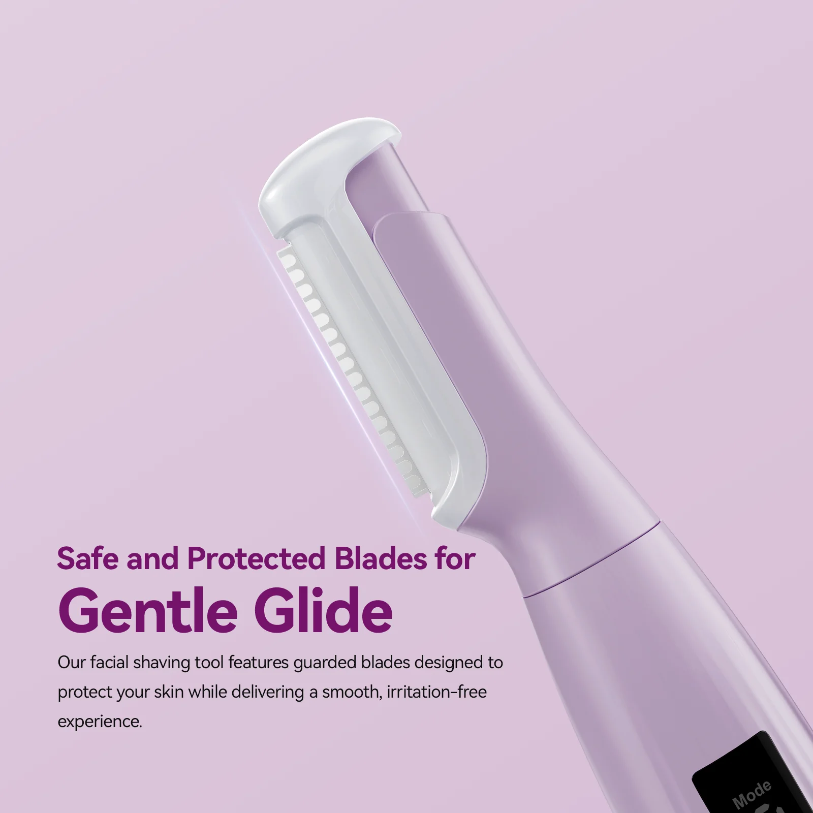 Sonic Dermaplane Razor for Women Face Facial Hair Removal Peach Fuzz with Replaceable Blades Dermaplaning Tool