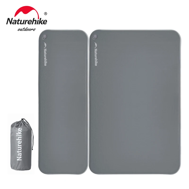 Naturehike Youmeng 10CM Brushed Air Mattress Camping Double Air Mat Spliceable Sleeping Bed Pads Tent Inflatable Bed Air Pump
